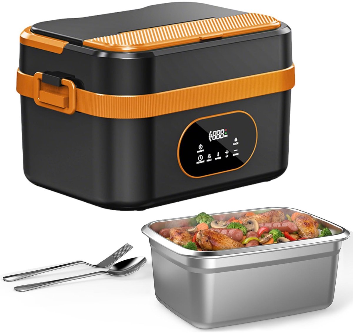 SolidKeus - Draadloze Elektrische Lunchbox 1.5L met Oplaadbare Batterij