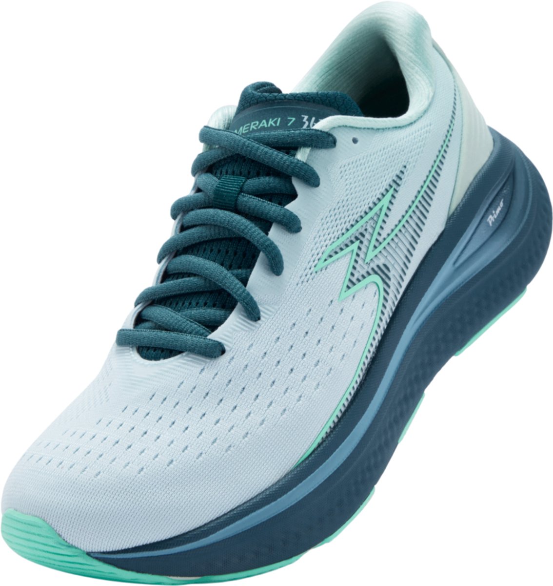 361 Meraki 7 wit groen hardloopschoenen dames (Y2657-4579)