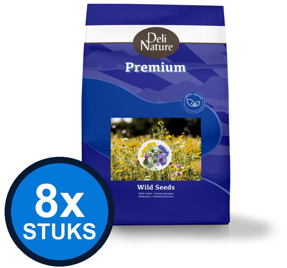 8x Deli Nature Premium wilde zaden 600gr