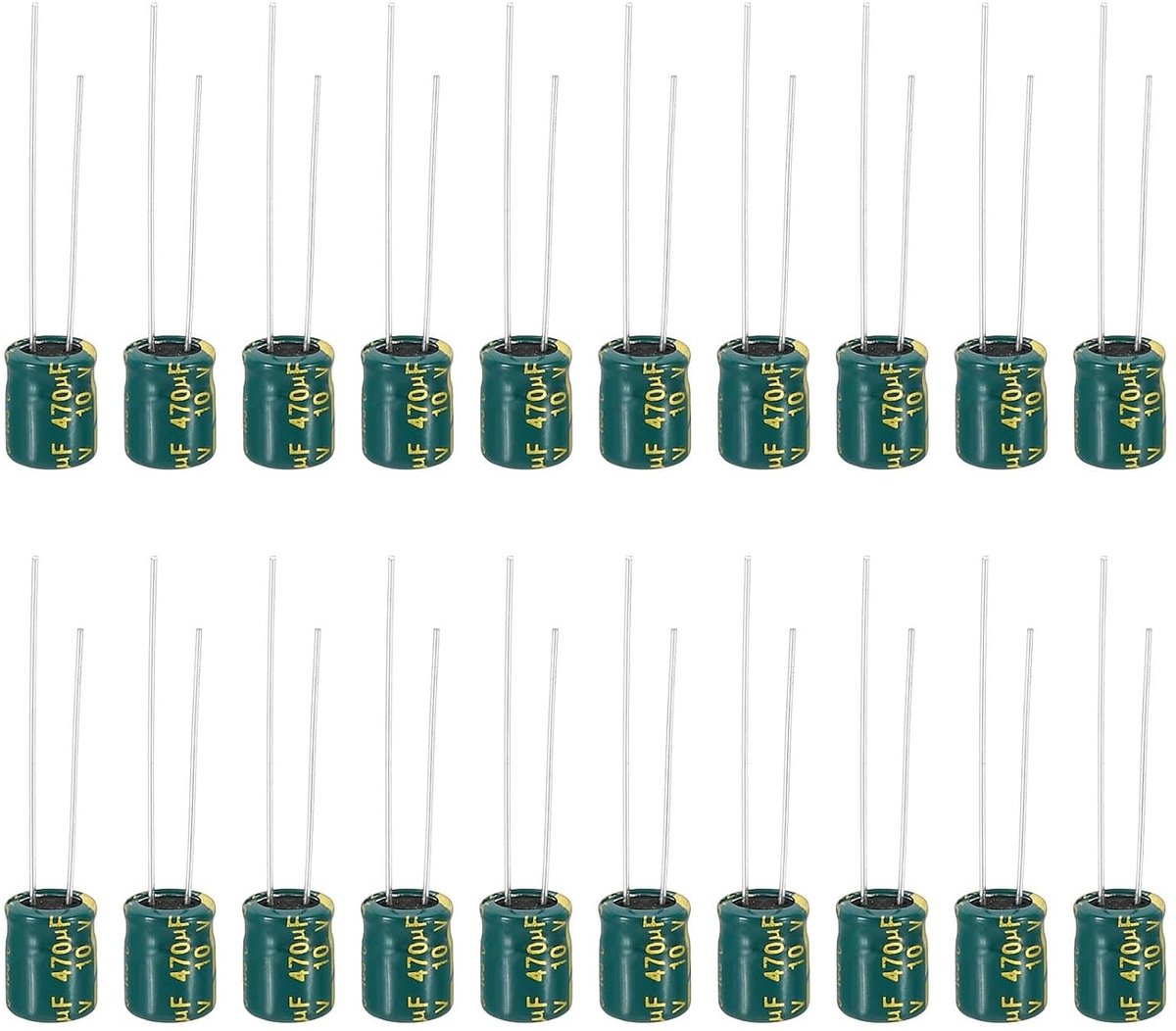 10V 470uF Elektrolytische Condensatoren 20 stuks 6x7mm Aluminium Hoge Frequentie voor TV, LCD Monitor en Koelkast Circuitborden