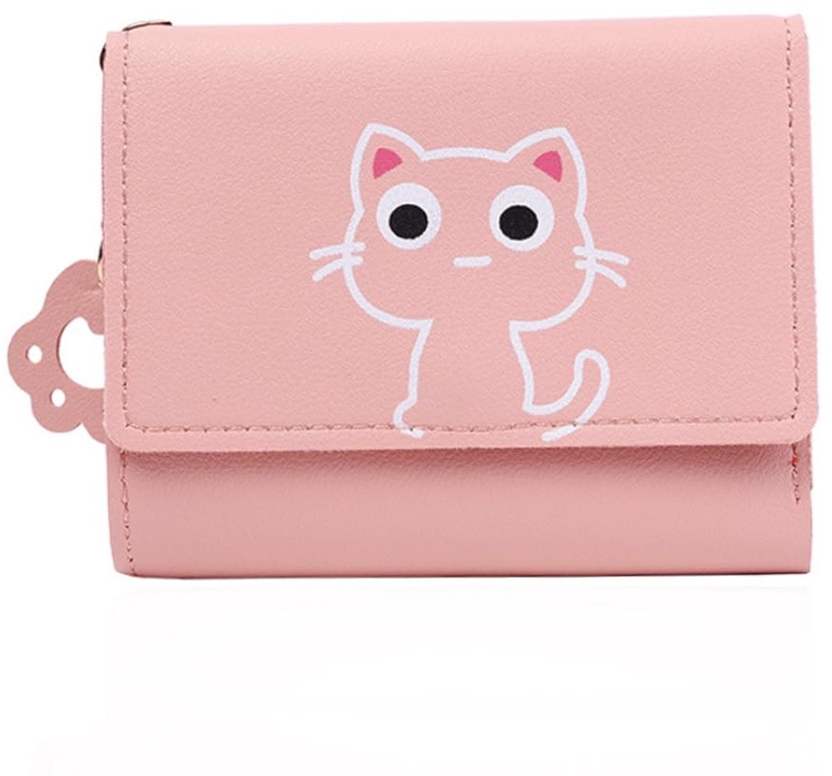 SolidKeus - Mini Kat Portemonnee voor Meisjes en Vrouwen