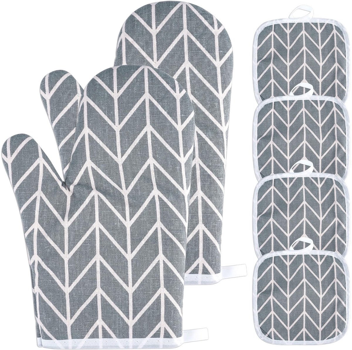 SolidKeus - Hittebestendige en Antislip Ovenwanten Set