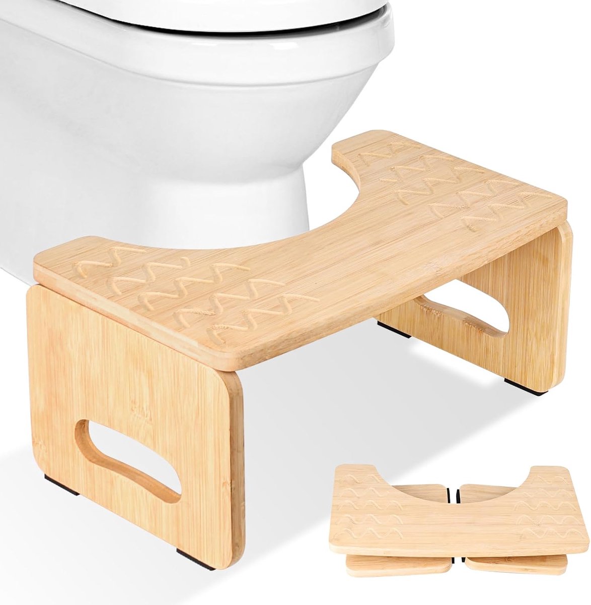 Toiletkruk, 18,5 cm, toiletkruk voor volwassenen, inklapbaar, toiletkruk, draagbare toiletkruk voor volwassenen en kinderen, anti-verstopping