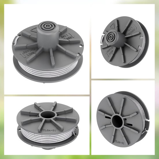 2 STKS Grastrimmer Spoel Vervanging Voor Easycut 400 Art.8846 400/25 Art.9807, ComfortCut450 Art.8847 450/25 Art.9808 Plus 500/27 Art.9809, PowerCut Art.8848, SmallCut 300/27 3 Art.9 805 Plus 350/23 — afbeelding 4