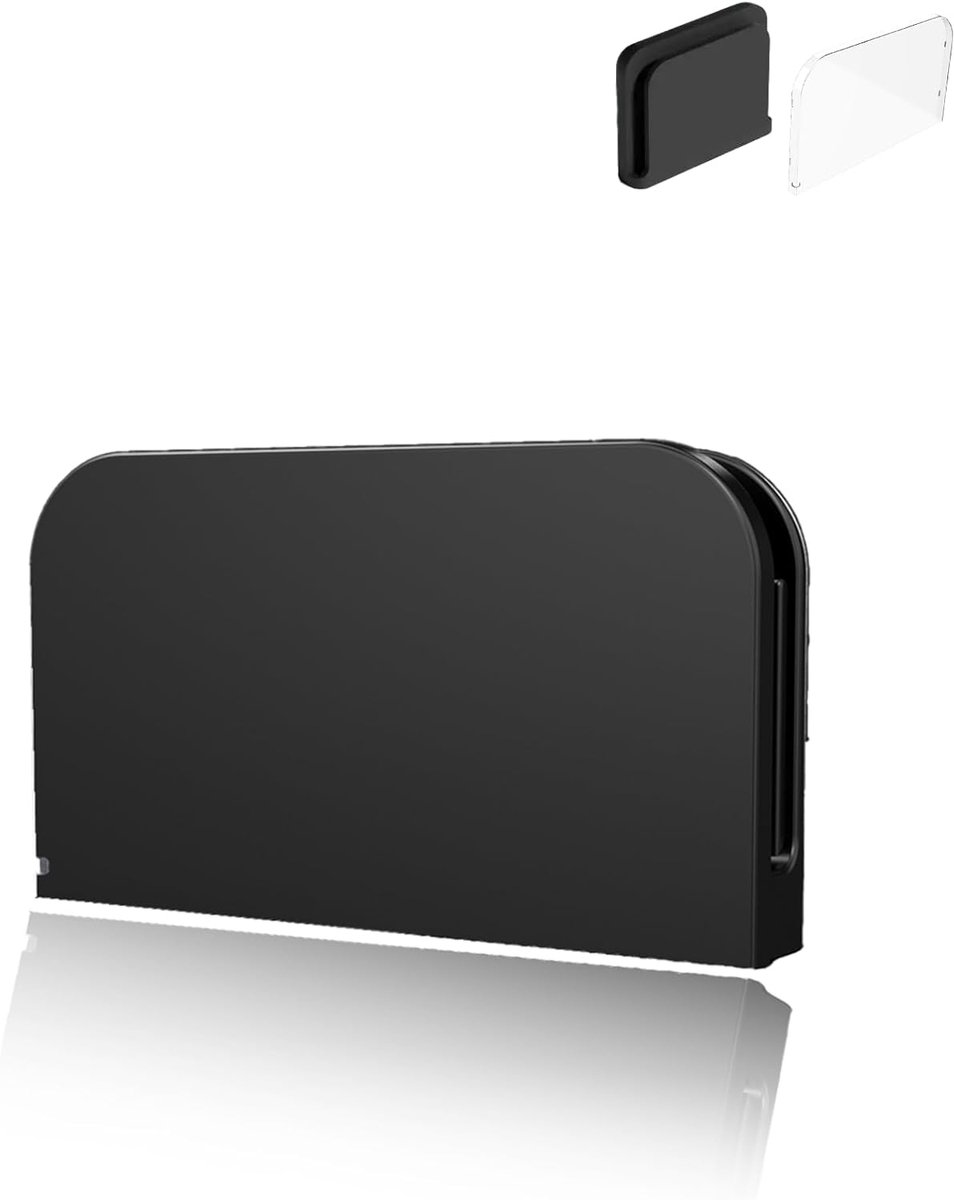 Beschermhoes voor Nintendo Switch, 2 docking-set, pc-materiaal, compatibel met Switch, 2 dockingstation, schokbestendig, stofdicht en biedt uitgebreide bescherming, zwart