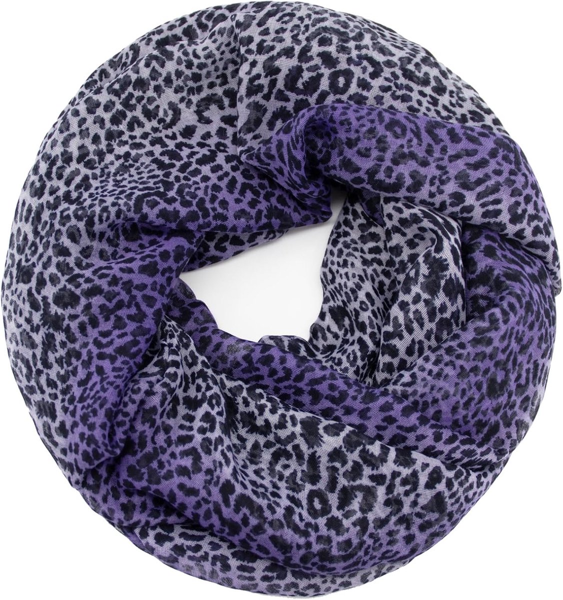Leo patroon XXL colsjaal rond loopsjaal dames luipaard sjaal meisjes dierenprint doek