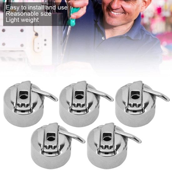 5Pcs Naaimachine Spoel Case Legering Naaimachine Spoel Spoel Case Naaimachine Onderdelen Ouderwetse Huishouden — afbeelding 2