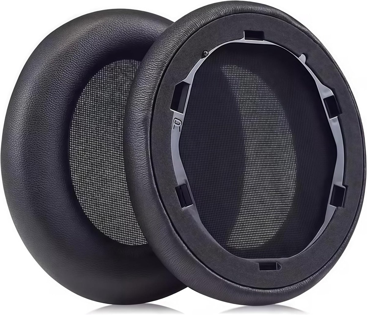 Q30 Oorkussen voor Anker Soundcore Life Q30/Q35 Hoofdtelefoon, Oorkussens Cover Oorbeschermer met zachter Eiwit Leer, Geluidsisolatie, Zwart