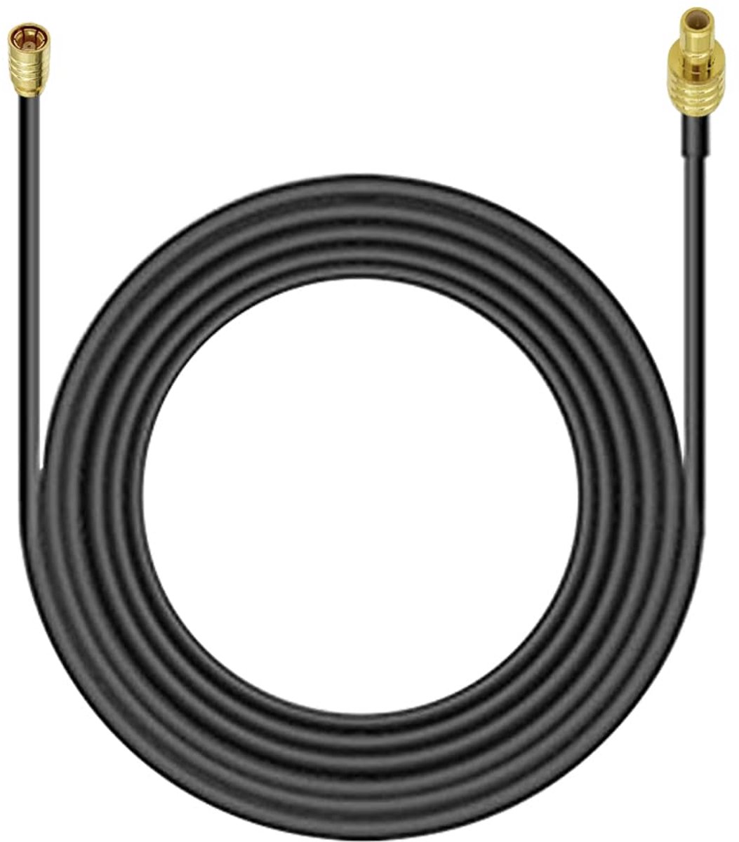 Kabel DAB autoradio antenne SMB adapter Verlengkabel SMB aansluiting naar stekker RG174 2m DAB DAB + antennekabel compatibel met DAB TechniSat Pioneer Sony Kenwood Alpine