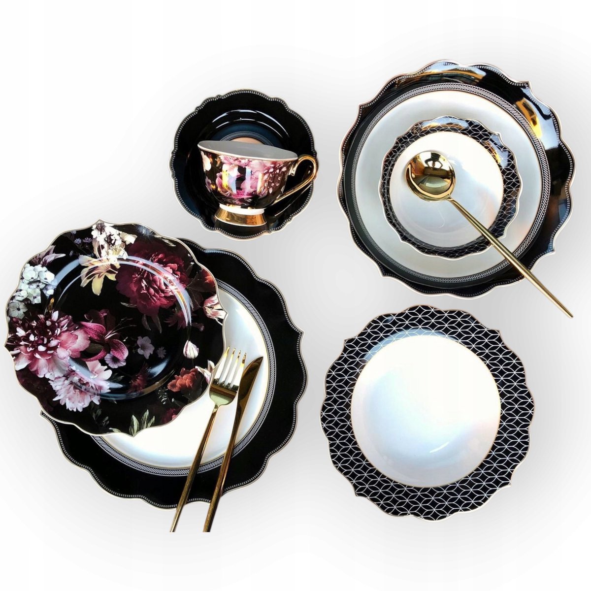 ROSA Servies Set 25 Delen - Elegant en Vaatwasmachinebestendig