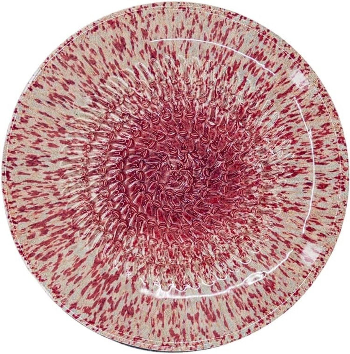 Rasp bordje - Roze gespikkeld - Reibeteller Alicante - Keramisch raspbord - Voor keuken en presentatie