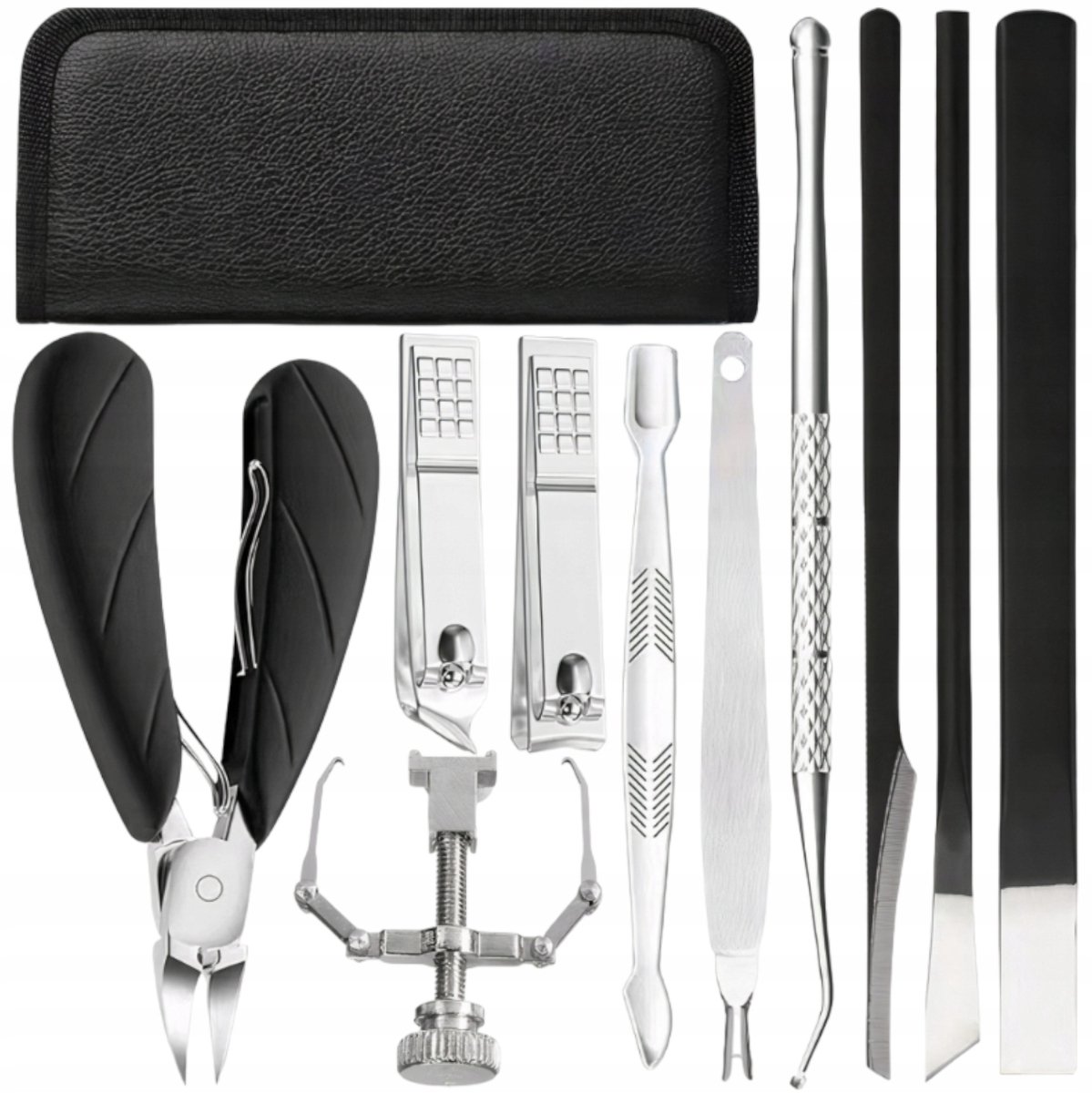 8-delige nagelverzorgingsset: professionele beautytools in luxe koffer