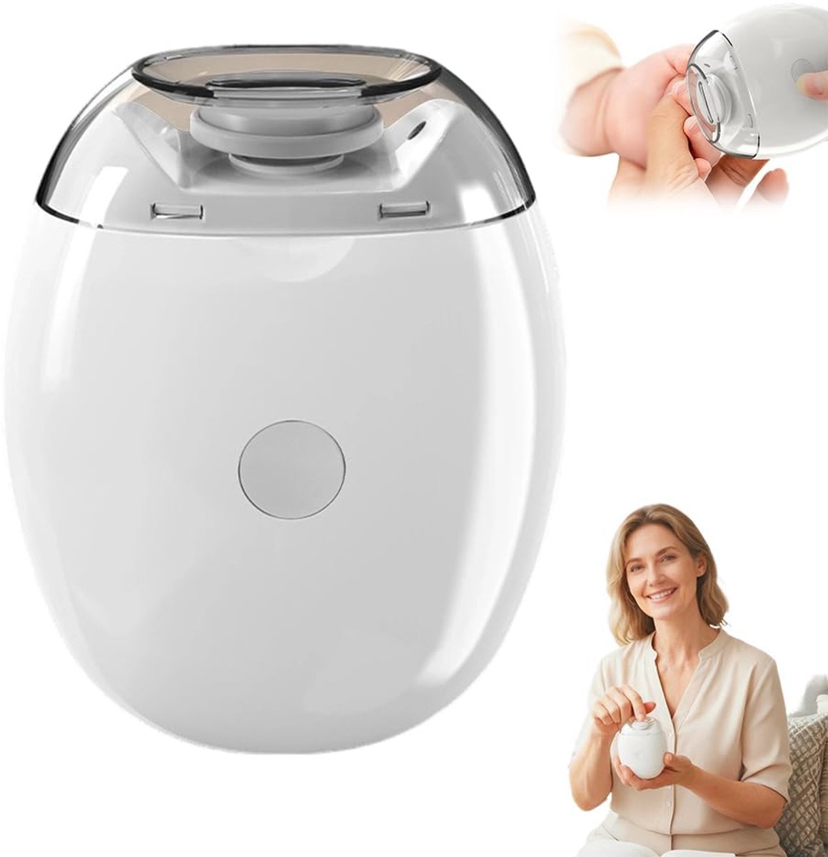 Elektrische Nagelknipper - LED Licht - Automatische Nagelknipper 3 Snelheden met Nagelvijl - 360° Stil Nagelverzorging Apparaat voor Volwassenen, Senioren en Kinderen