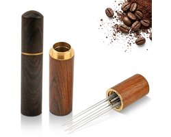 SolidKeus - 2 Stuks Espresso-Naald van Hout voor Koffiegereedschap