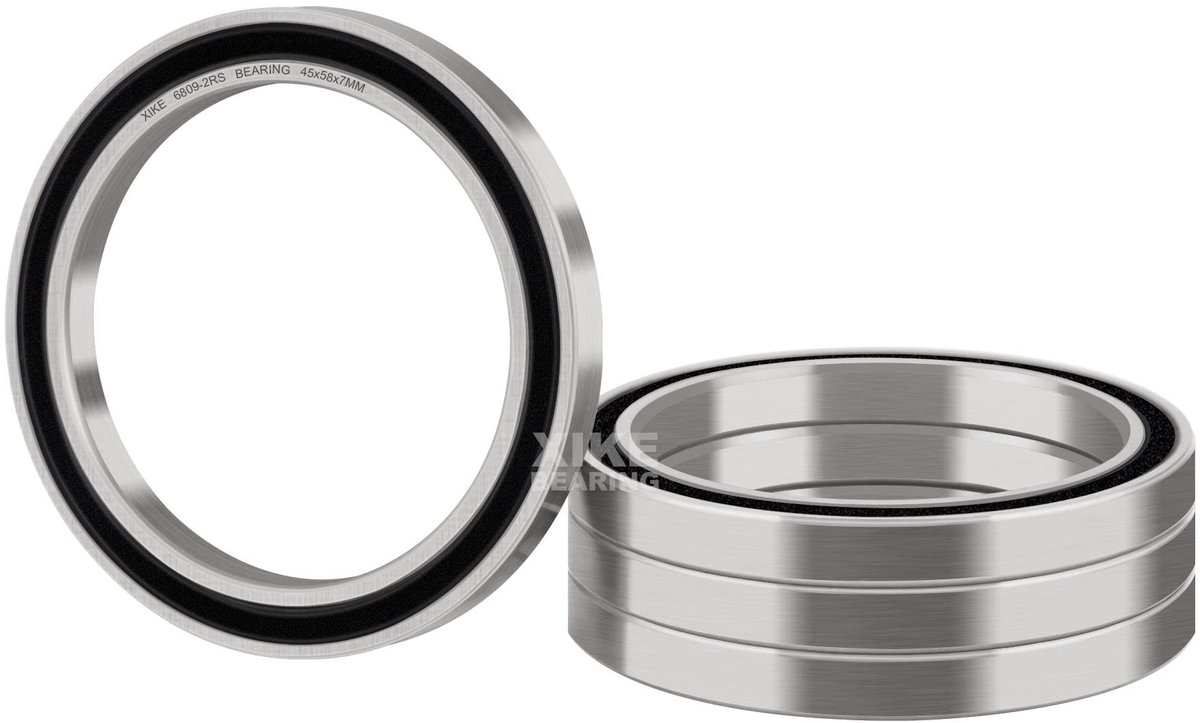 SolidKeus - Set van 4 Kogellagers 6809-2RS 45x58x7mm met Rubber Seals