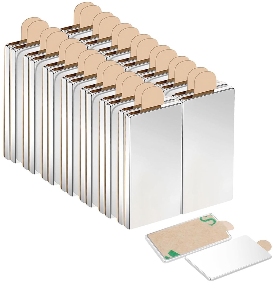 SolidKeus - 30 Stuks Sterke Neodymium Plakmagneten 20x10x1mm
