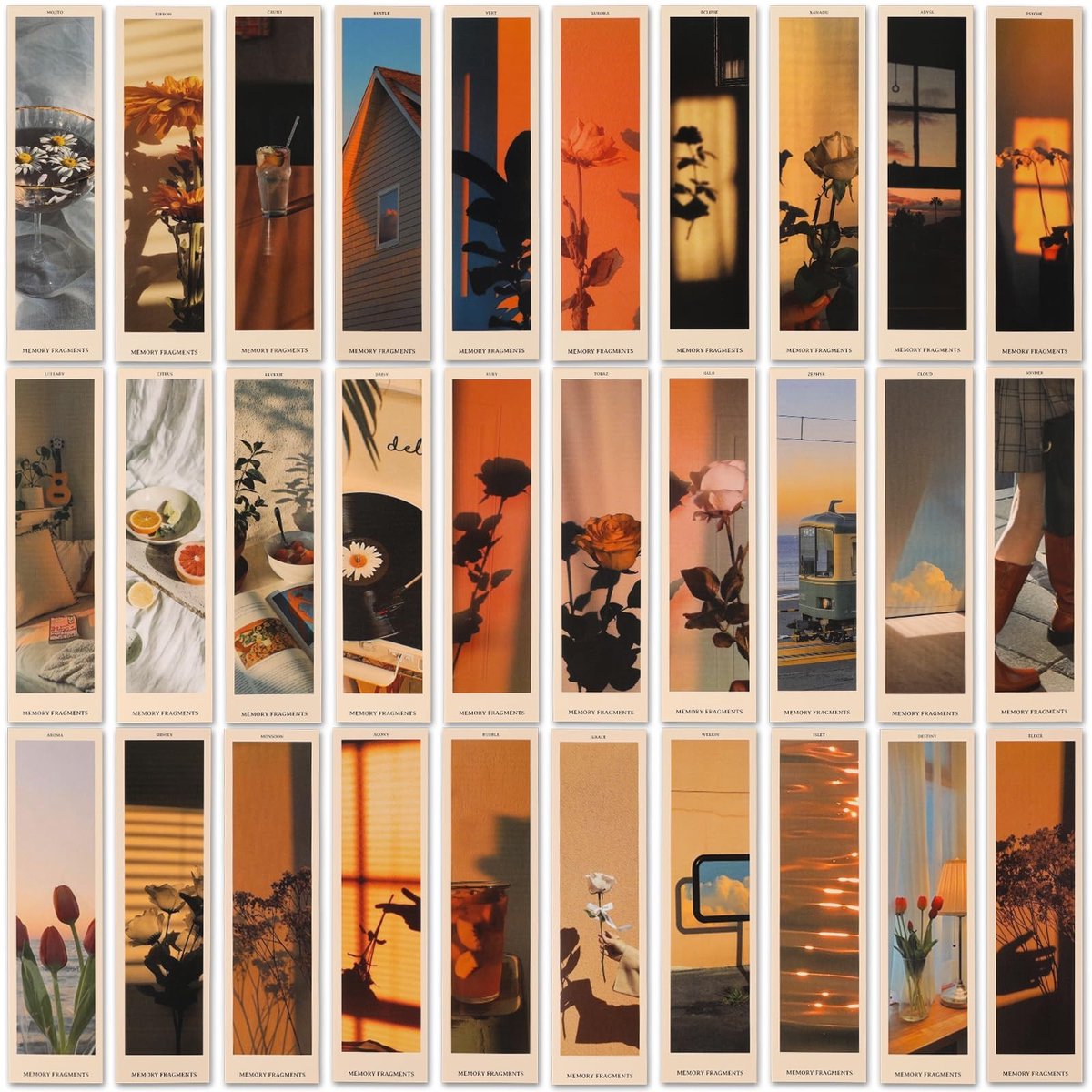 SolidKeus - Set van 30 Aesthetic Boekmerken voor Boekenliefhebbers