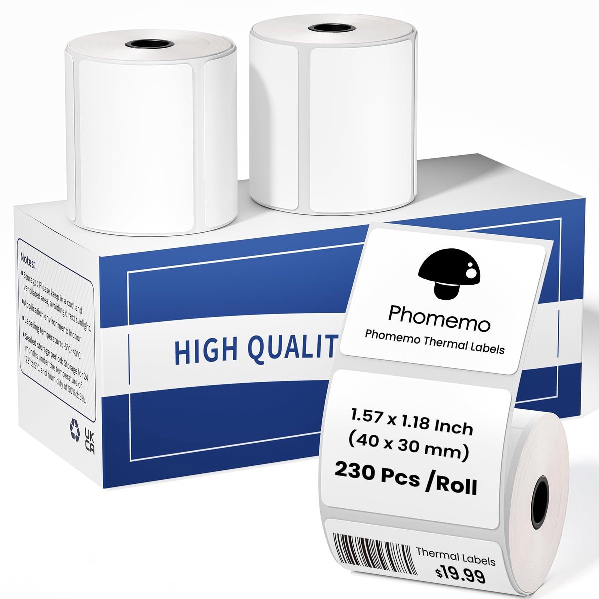 SolidKeus - Thermische Labels 40 x 30 mm - 230 Stuks