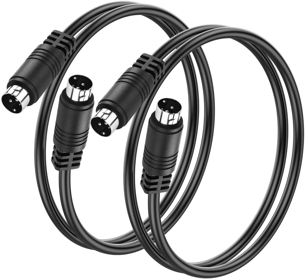SolidKeus - 3-Pin Mini DIN Kabel voor Audiotransmissie (Pack van 2, 0.5m)