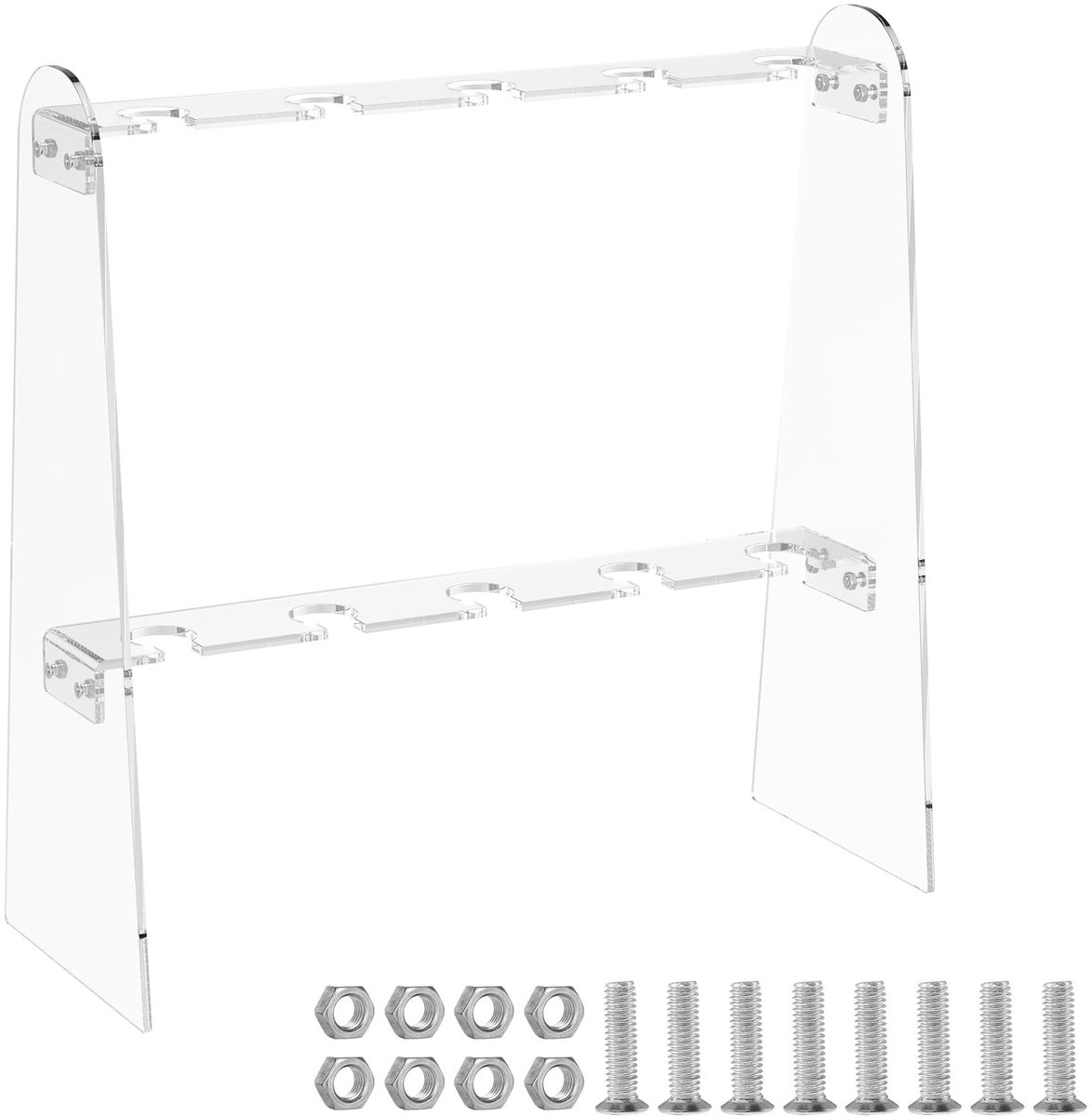 SolidKeus - Transparante Champagneglas Houder met 10 Slots