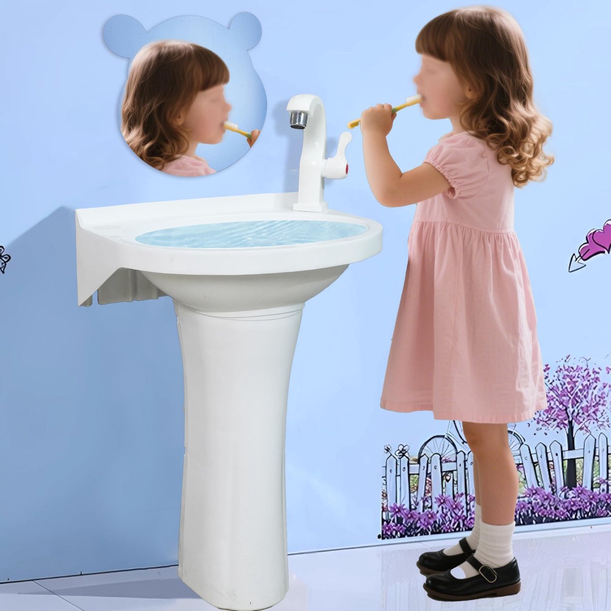 SolidKeus - Peutersink met Eenvoudige Installatie voor Kinderen