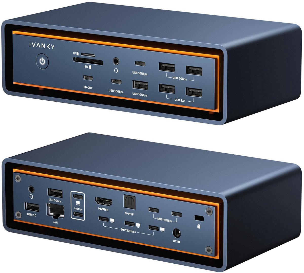 SolidKeus - 23-in-1 Thunderbolt 5 Dock voor MacBook