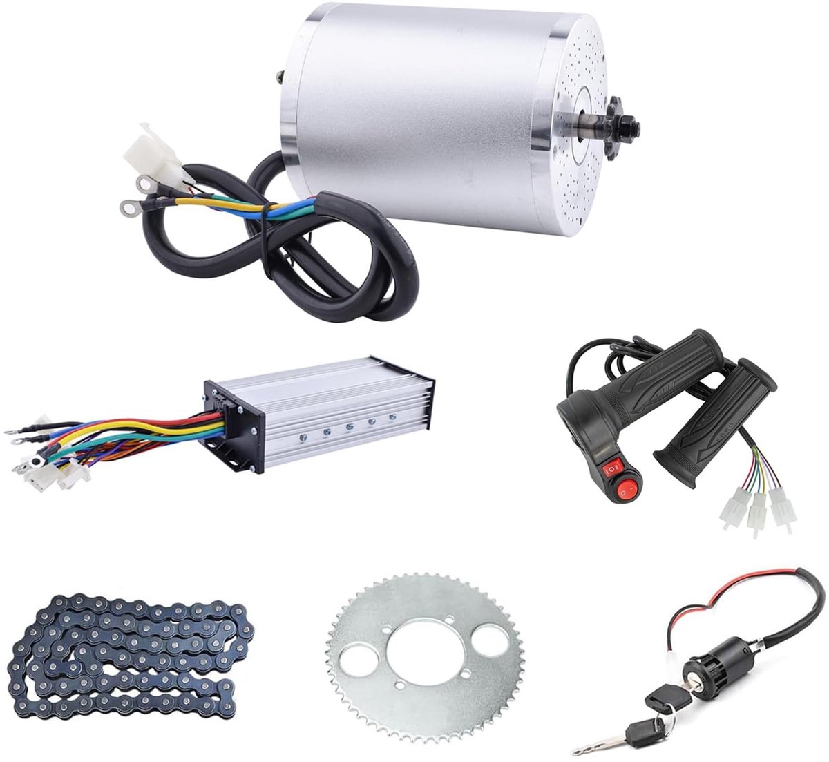 SolidKeus - Borstelloze Motorcontroller Kit met Draaigasgreep voor Elektrische Voertuigen