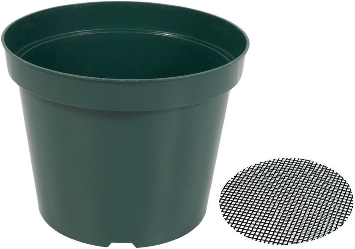 Plantenpotten 40 Stuks - Kweekpotten Babyplantjes - Binnen Buiten Gebruik - Extra Dik Plastic - 4 Inch Diameter - Donkergroen