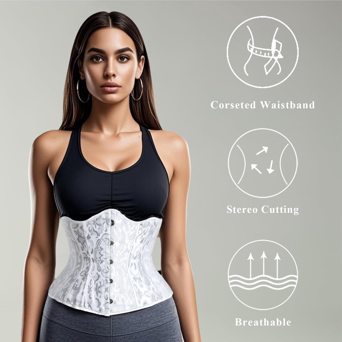 Onderbuste satijn vetersluiting korset onderbuste taille cincher korset vormend vest bruiloft dieptepunt tailleband dames functioneel vormend ondergoed top shaper bustier
