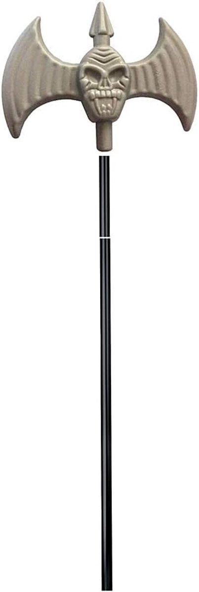 Cadeauset met dubbel lemmet, motief doodskop 48 cm, carnaval Halloween