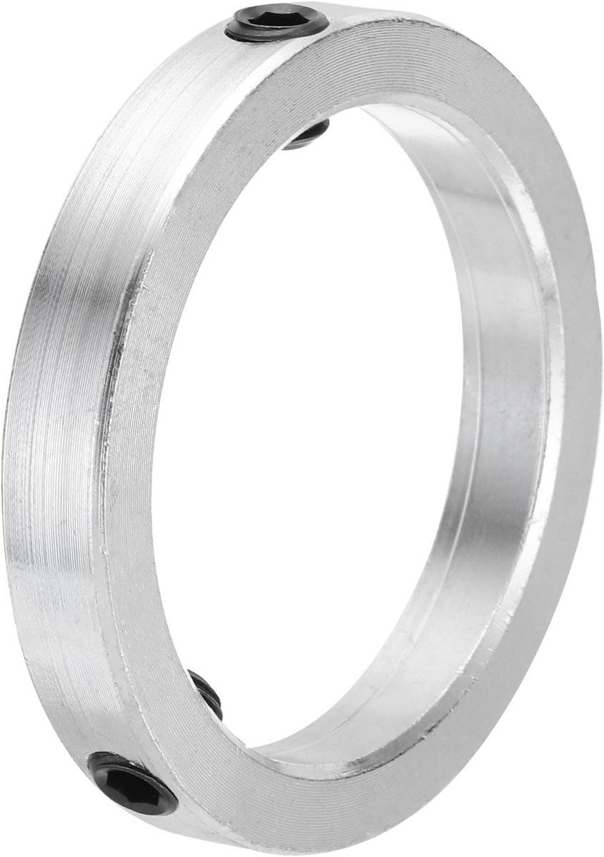 Golfring 3 inch boring verzinkt koolstofstaal klemring met schroefdraad zilver 1 stuk