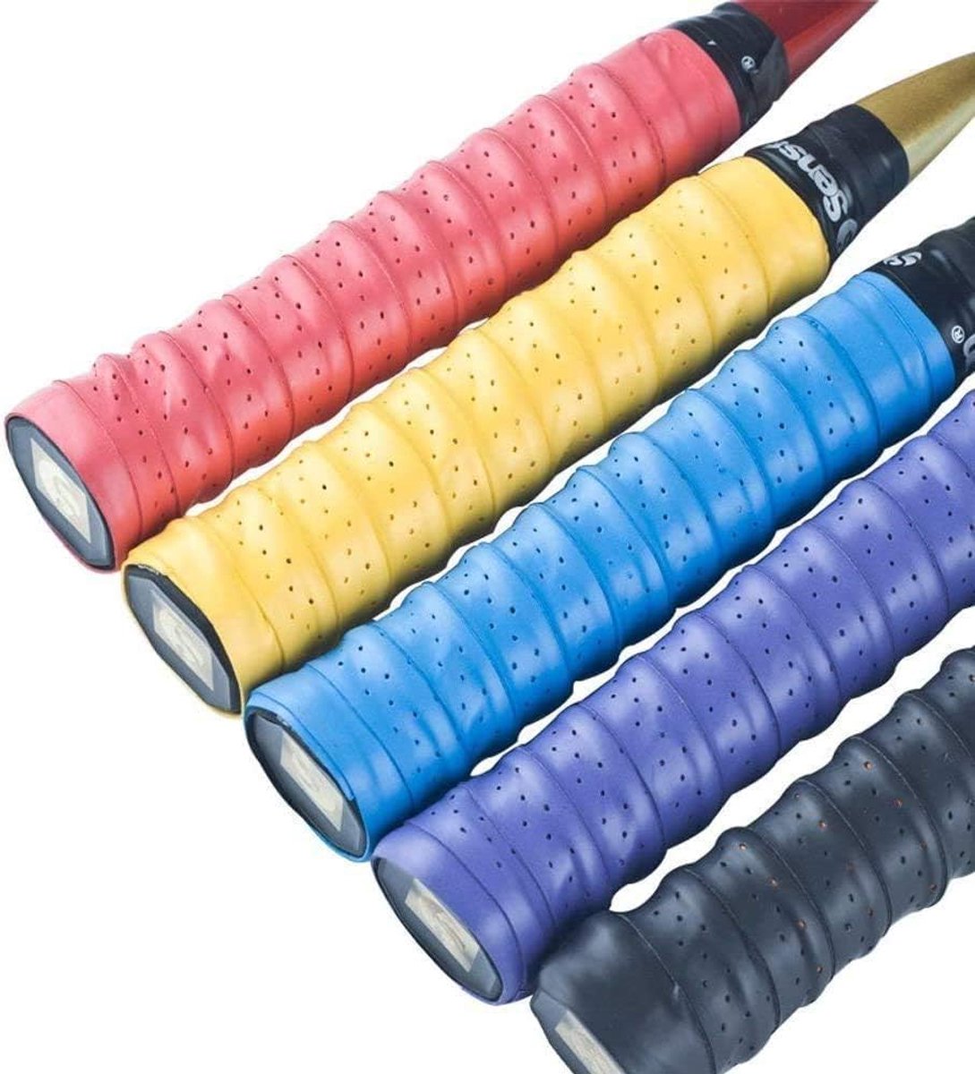 - Rackets, 5 stuks grip tennis, antislip, absorberend, racket grip voor tennis, badmintonracket, squashball