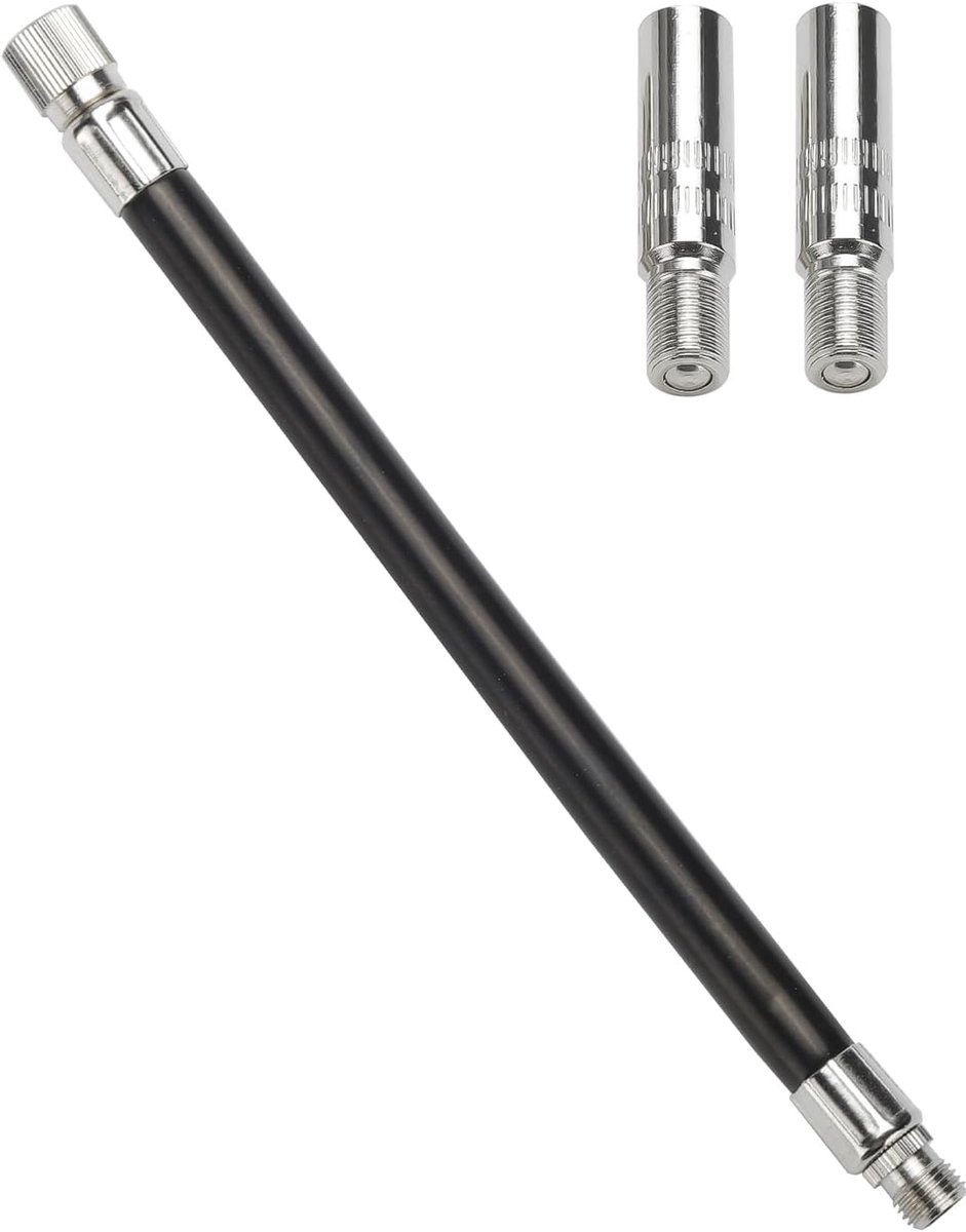 Ventielverlenging, rubberen verlengslang met 2 stuks ventielverlengingsadapter 39 mm, bandventielverlenging voor Xiaomi M365 scooter, fiets, auto, motorfiets