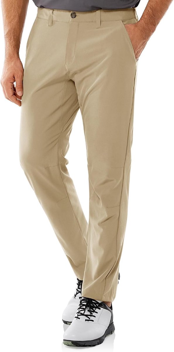 33,000ft Golfbroek voor heren, ademende stretchbroek voor mannen, sneldrogende stretch, lange golfbroek