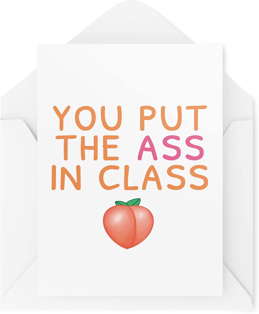 Valentijnsdag kaarten | Koppels Card | Paar Wenskaart | Je zet de kont in de klas | Bum Girlfriend Boyfriend Cheeky | CBH808