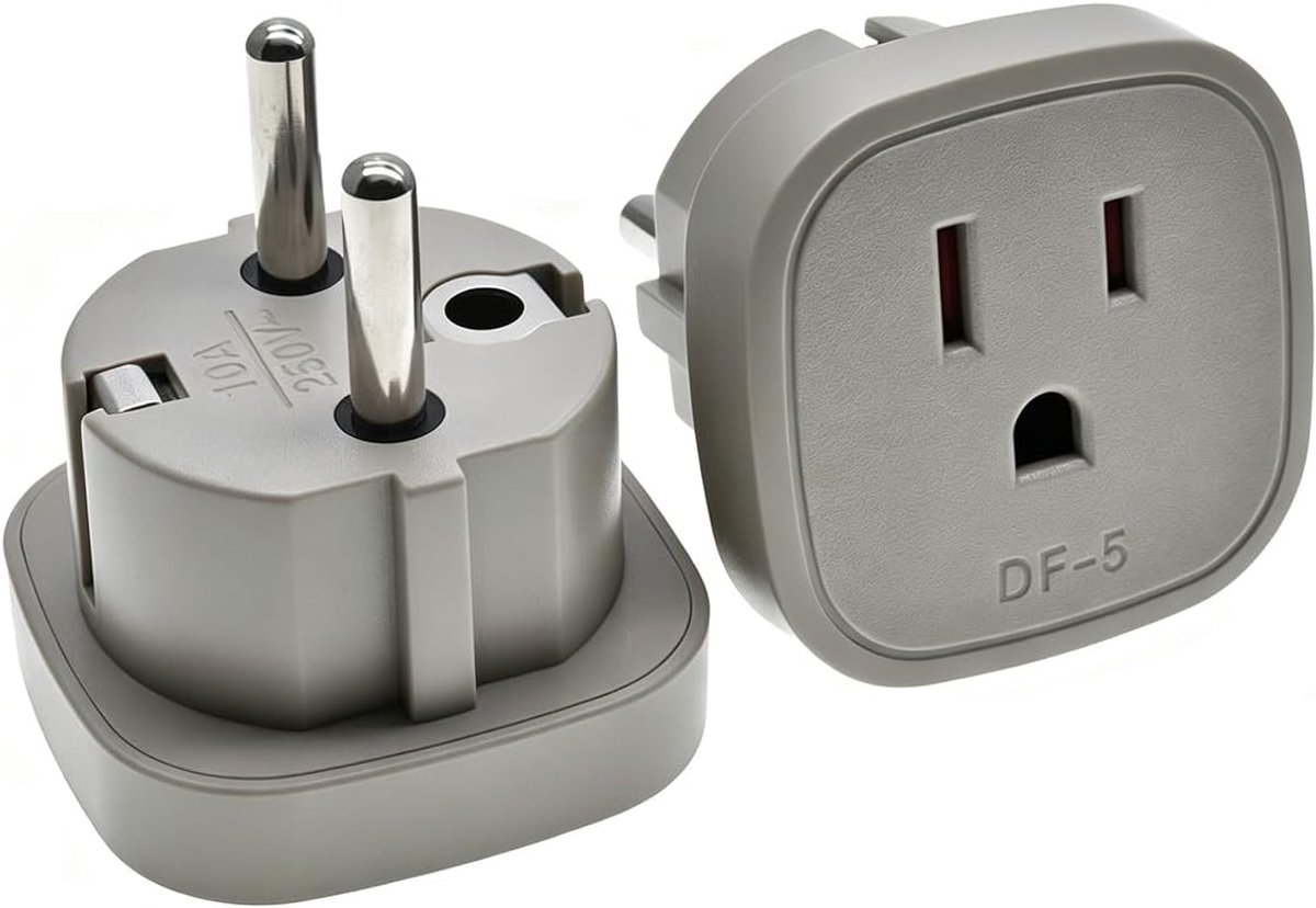 Naar Europa, USA adapter stopcontact Duitsland stekker, US to EU adapter