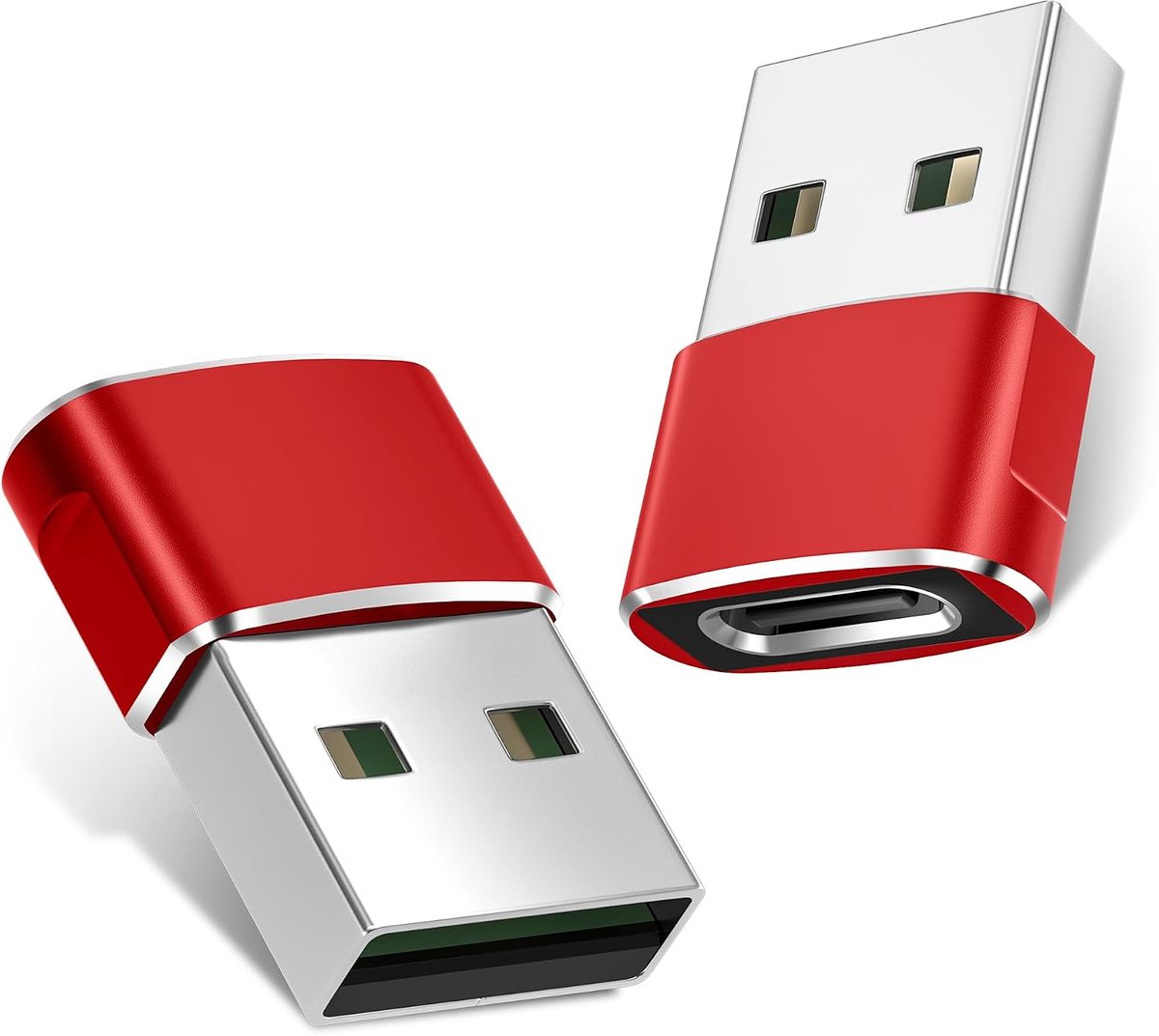 USB naar USB C Oplaadadapter voor iPhone 17 Pro Max,17e 16 15 | Type C Vrouwelijk naar USB A Mannelijk Omvormer Adapter voor Apple Watch iWatch S11 10,AirPods 3,iPad mini Air,Samsung S26 25