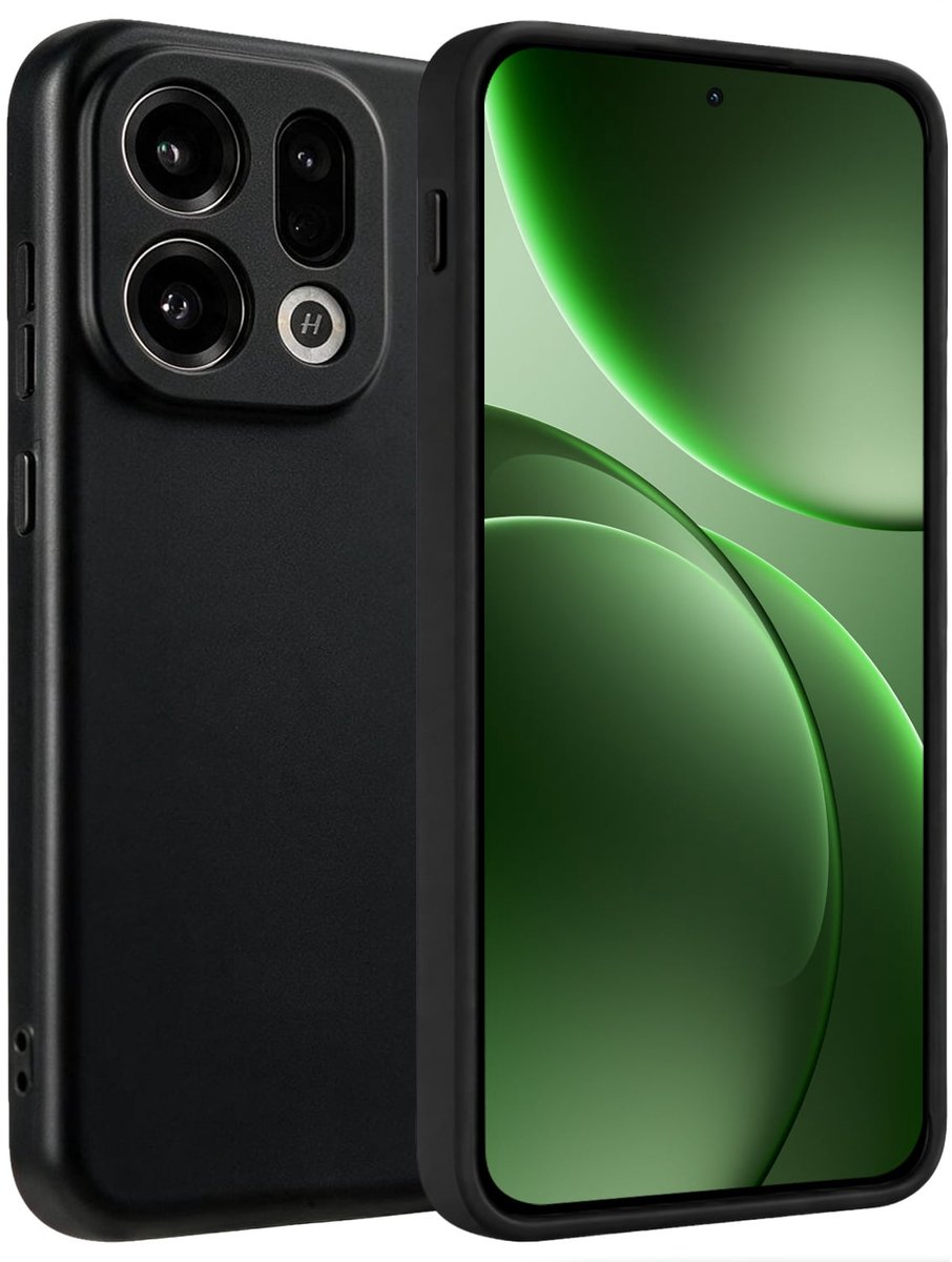 Hoesje Geschikt voor OPPO Find X9 - Sterk & Shockproof - Hoes Cover - Siliconen Case - Zwart