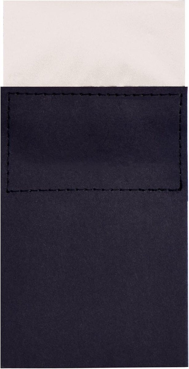Heren-pochet met bordpapier in maat verstelbaar en al voorgevouwen