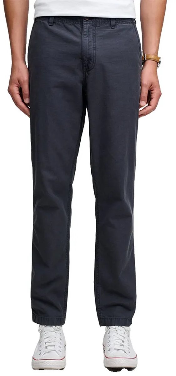 Superdry Tapered Washed Chino Broek 36 32 Man Blackboard