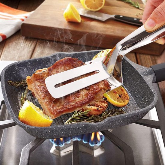 Gebakken Schop voor Koken, Multifunctionele Keukengerei Gadgets Voor Steak Vis Hamburger Pizza Taarten — afbeelding 2