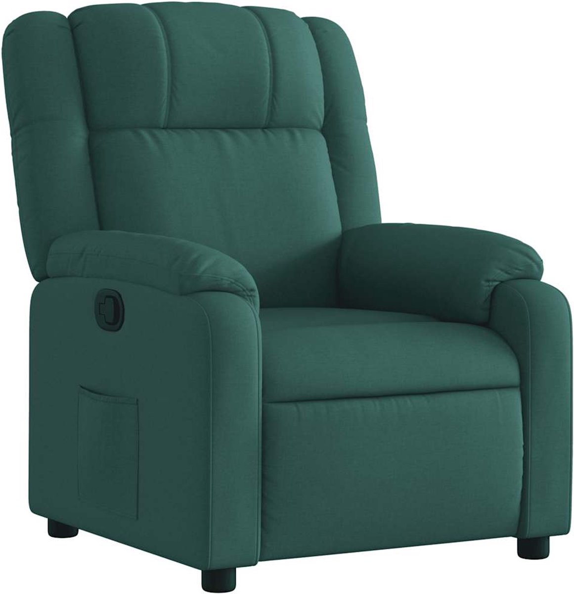 vidaXL Relaxfauteuil - donkergroene - stof