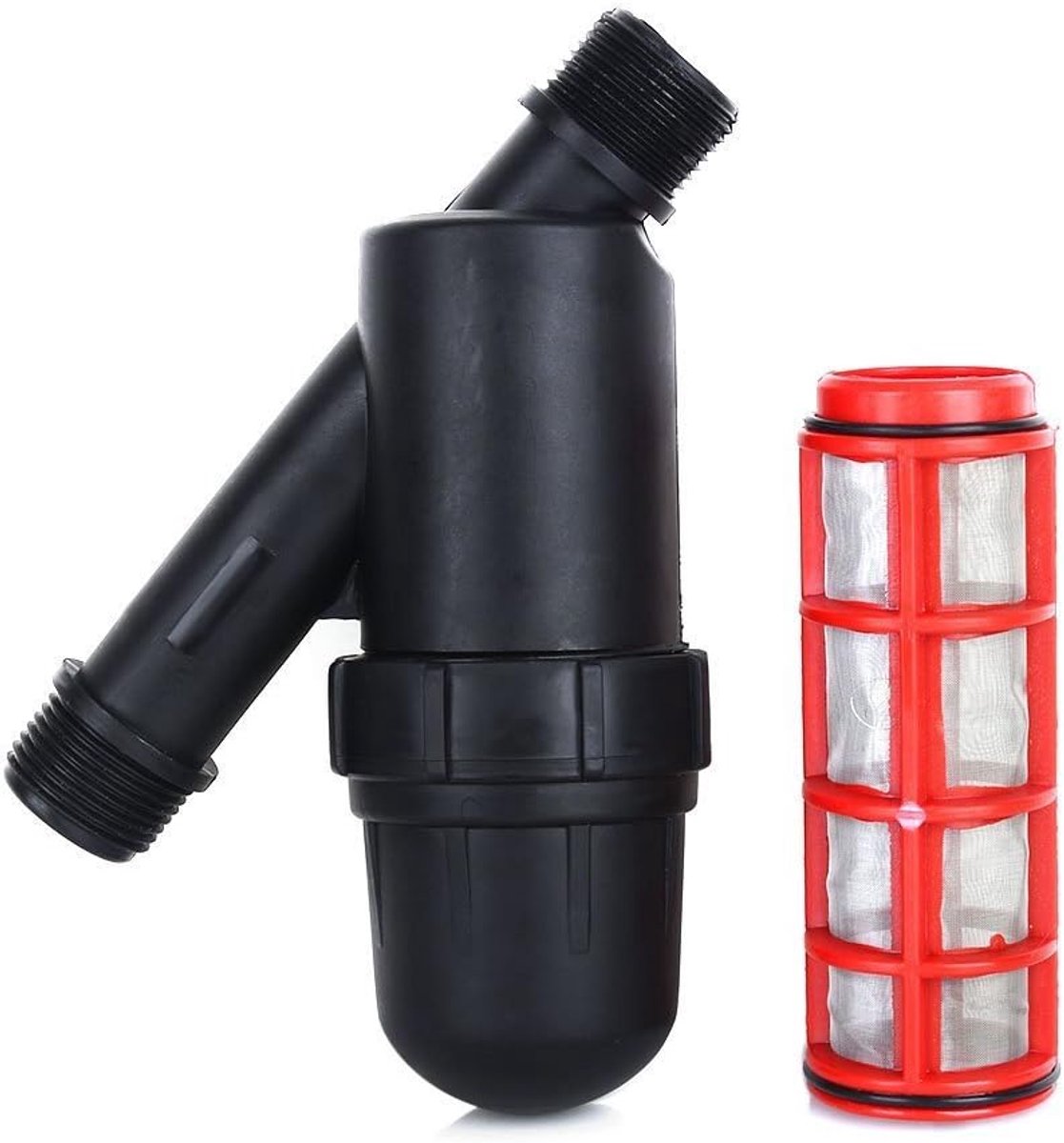 SnelShoppen - RVS Irrigatiefilter 3/4 Inch - Hoogwaardige Waterfilter voor Tuin en Landbouw - Duurzaam en Eenvoudig Schoon te Maken - Bescherming tege