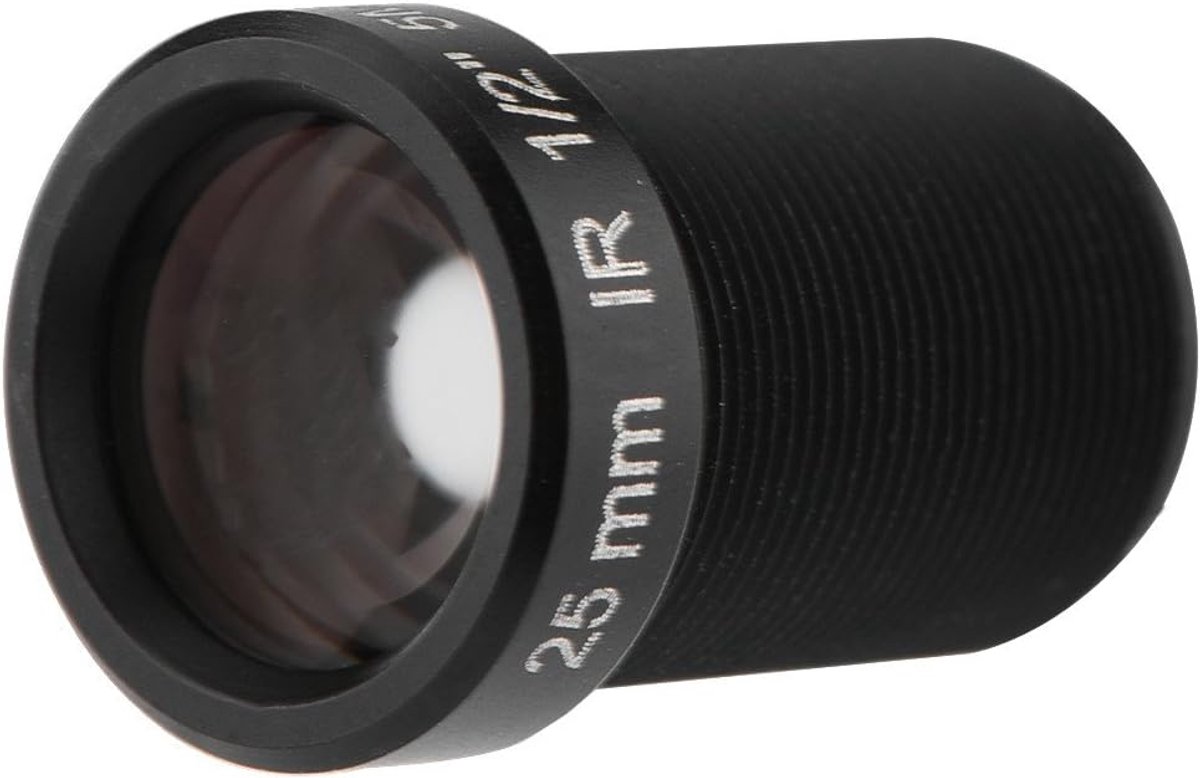 SnelShoppen - CCTV Camera Lens 5 Miljoen Pixels 25mm Focal Length Nachtzicht Universele IR Lens voor M12 x 0.5 IP Camera's
