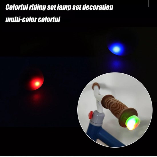 Fietsverlichting Set - Knipperlichten Stuurdop - Nachtelijk Fietsen - Waterdicht ABS Materiaal - 2x4 cm - Multicolor — afbeelding 2