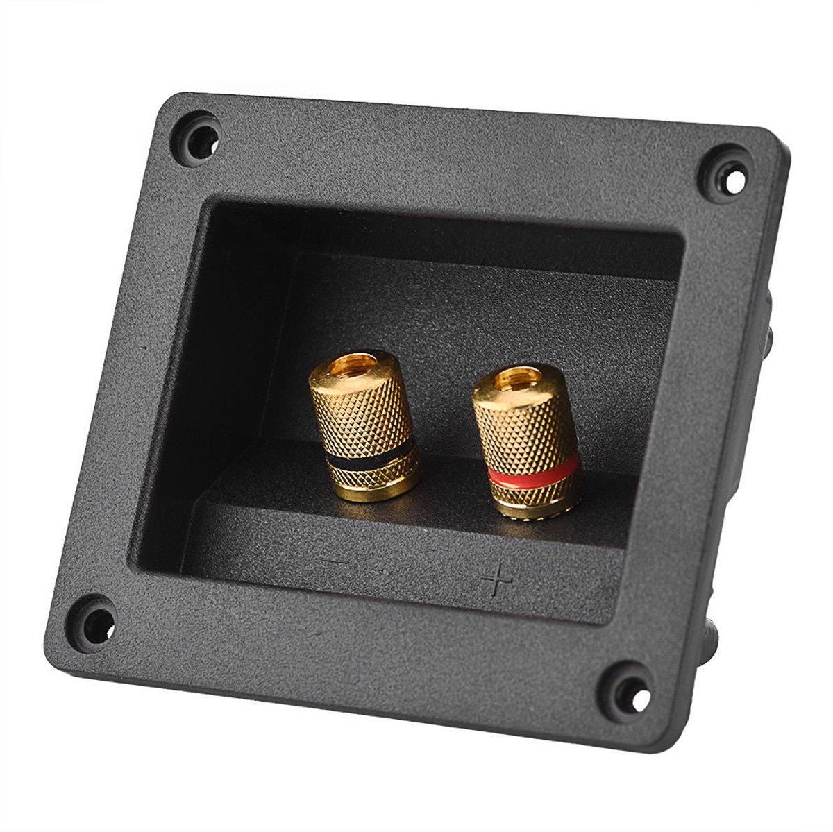 Luidsprekerterminal box - 2 koperen aansluitingen - voor DIY toepassingen - eenvoudige installatie - ShopVlot