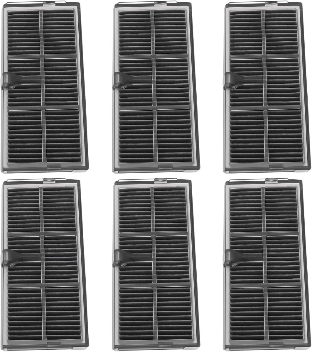 SnelShoppen - 6 Stuks X40 Ultra HEPA Filter Vervangingen voor Robotstofzuiger - Geschikt voor Dreame X40 Ultra/L10s Pro Ultra/X30 Ultra/L10s Ultra Gen