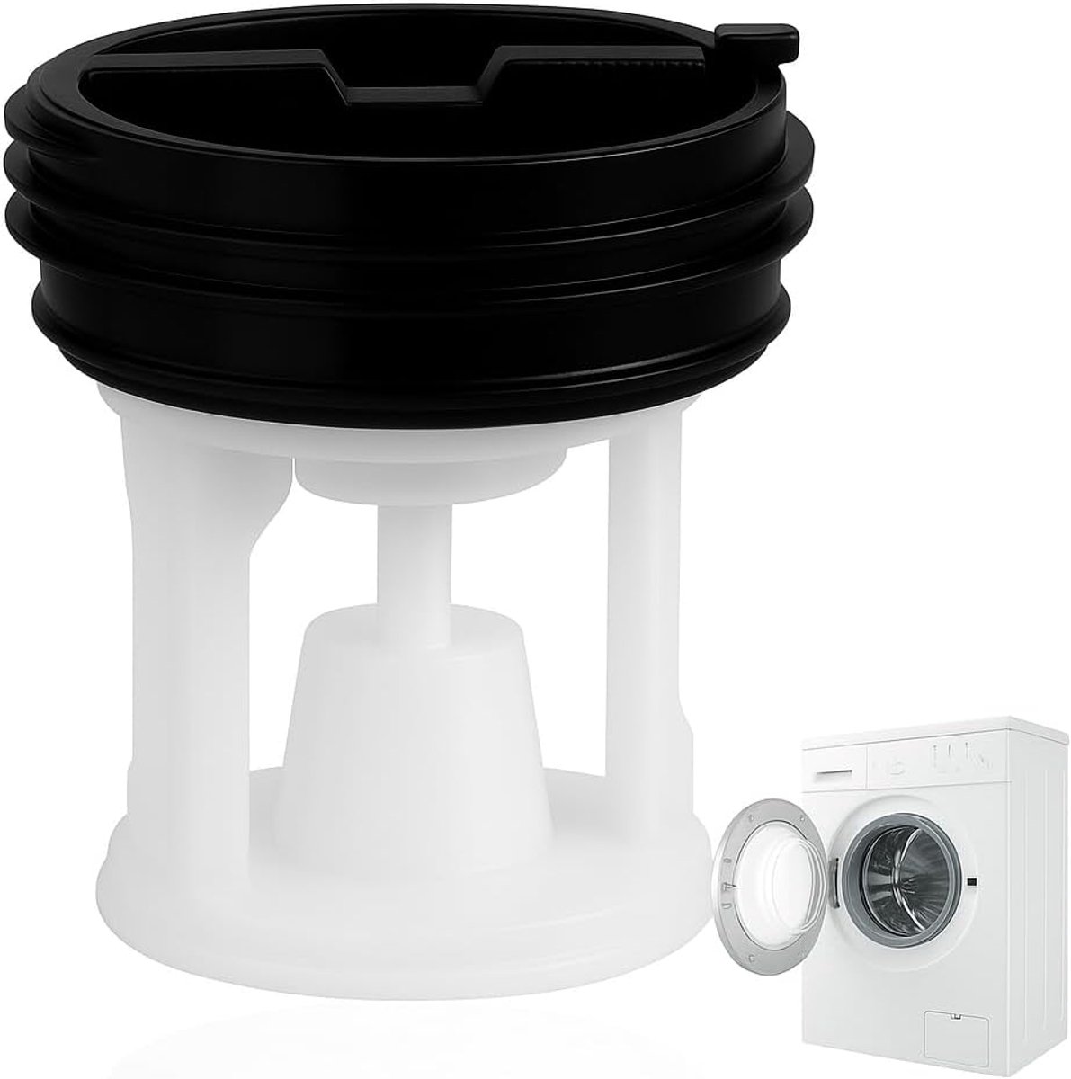 SnelShoppen - Pluisfilter Wasmachine, Pluiszeef voor Afvoerpompbescherming, Eenvoudige Installatie, Duurzaam Materiaal, Universele Compatibiliteit, Ve