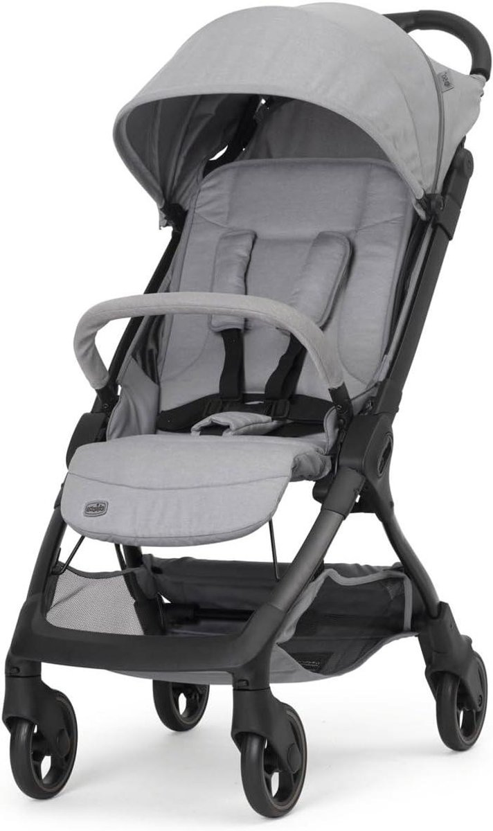 Lichtgewicht Kinderwagen - Reisbuggy - Reizen met baby - Met één hand inklapbaar - Vanaf geboorte - Grijs