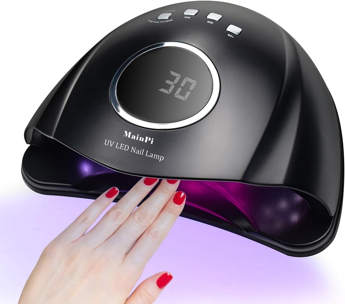Nageldroger UV LED - Zwart - 168W - Sneldrogende Lamp met 42 LEDs en Smart Sensor - Voor Vinger- en Teennagels